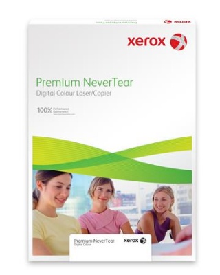 Speciális média, téphetetlen, A4, 120 mikron, műanyag alapú, vízálló, XEROX "Nevertear"