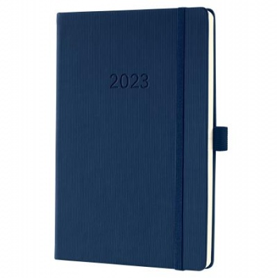 Naptár, A5, heti, 2023, kemény borító, SIGEL "Conceptum", éjkék
