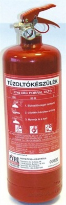 Tűzoltó készülék, ABC porral oltó, 2 kg